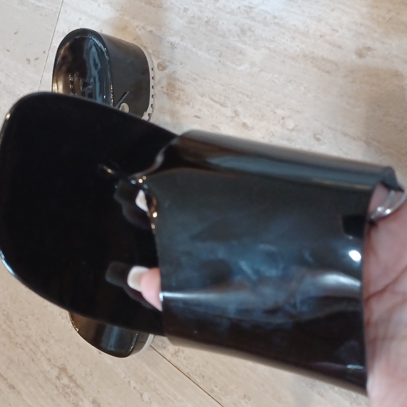 Unique Anne Klein A Line Studded Thong Heeled Clogs - Picture 4 of 11